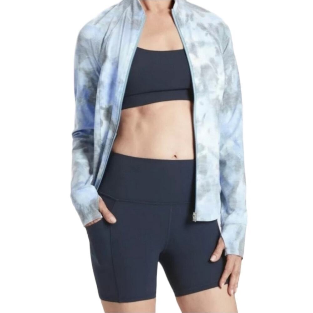 Athleta Salutation Jacquard Jacket Athleisure Workout Outdoor Gorpcore